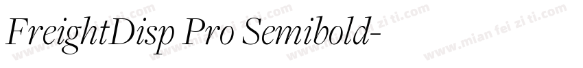 FreightDisp Pro Semibold字体转换